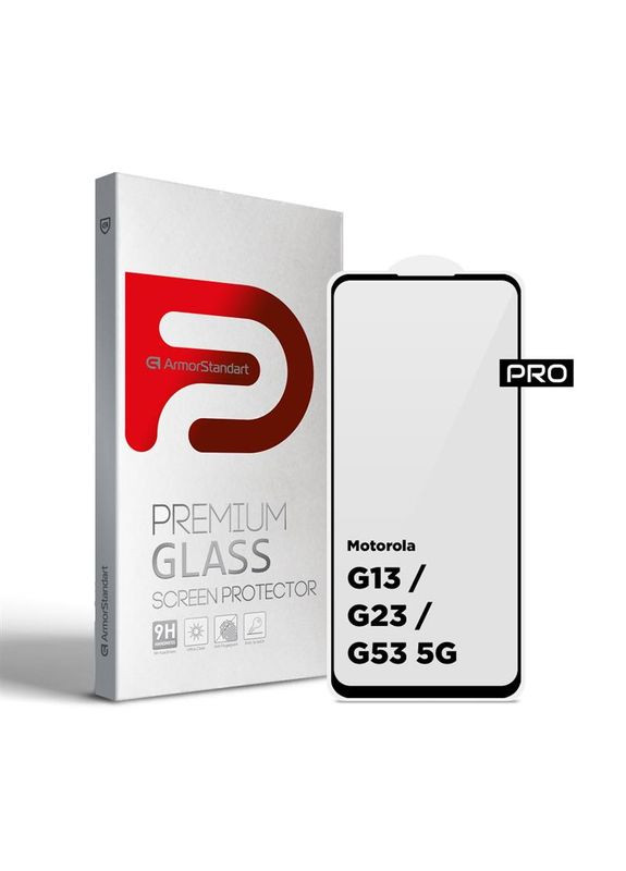 Защитное стекло Pro для Motorola Moto G13/G23/G53 5G Black (ARM66134) ArmorStandart (336952279)