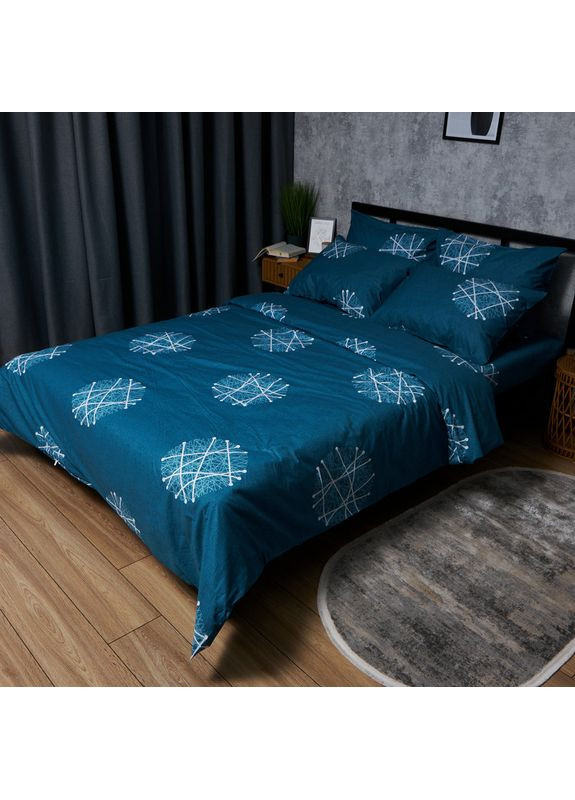 Комплект постільної білизни Satin Elit «» Полуторний Євро 160х220 наволочки 4х70х70 (MS-820008284) Moon&Star Crystal Threads (356113471)