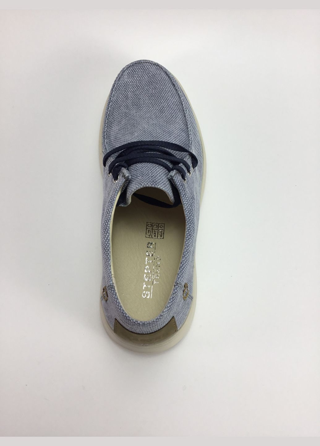 Голубые мужские мокасины голубые Stepter