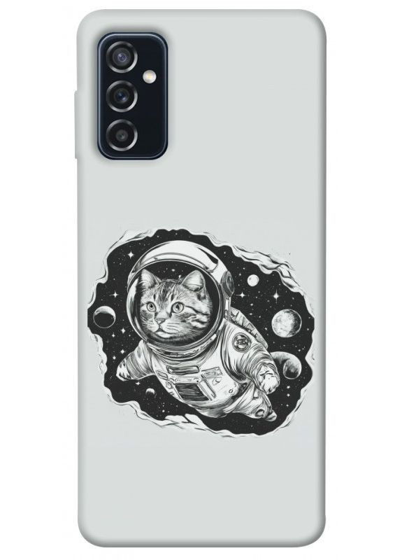 Чохол з принтом для Samsung Galaxy M52 / для самсунг галаксі М52 Кіт космонавт No Brand (338601438)