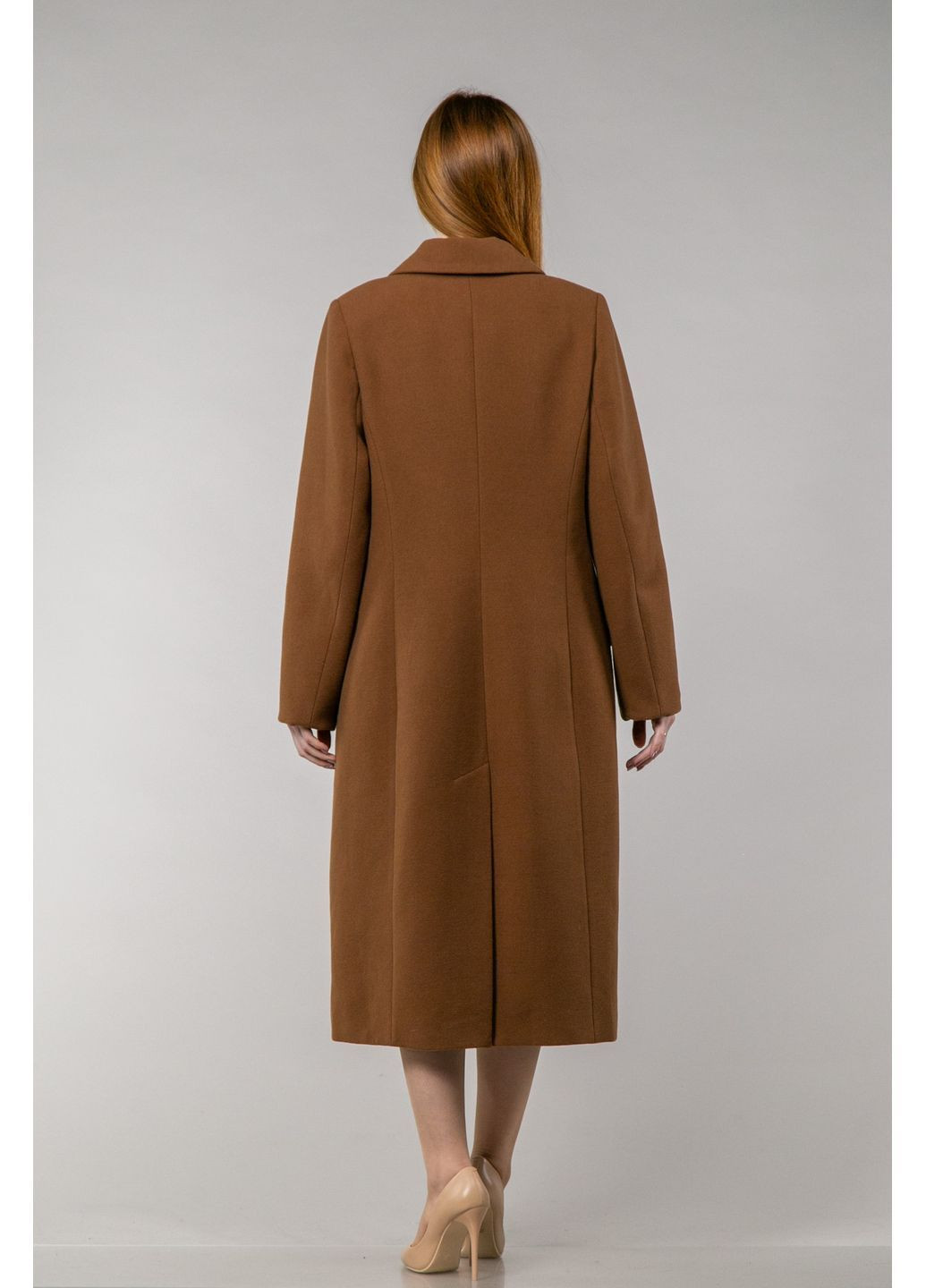 Темно-коричневое зимнее Пальто зимнее D02-93 CHICLY