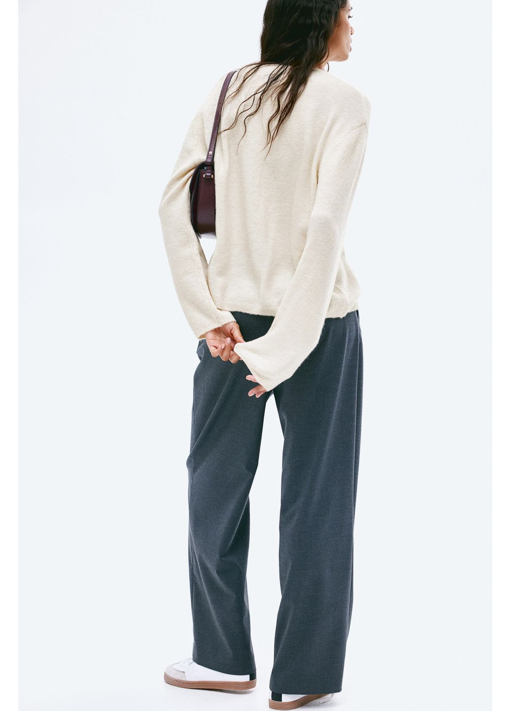 Бежевый демисезонный кардиган H&M