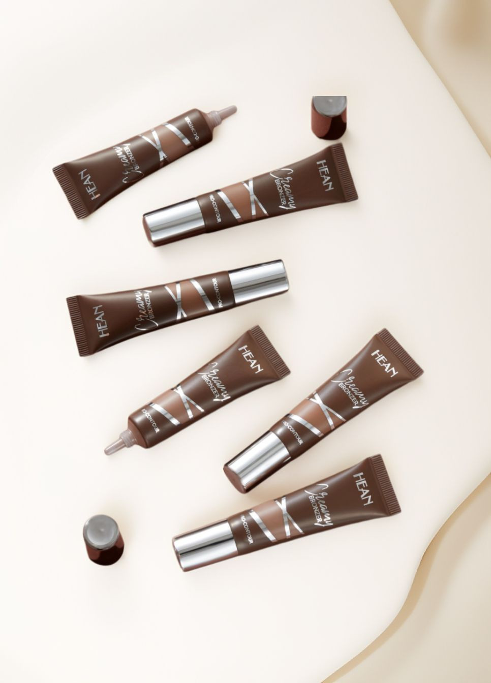 Кремовий бронзер для обличчя Creamy Bronzer Pro-Contour 02 Happy 10 мл Hean Face (325490805)