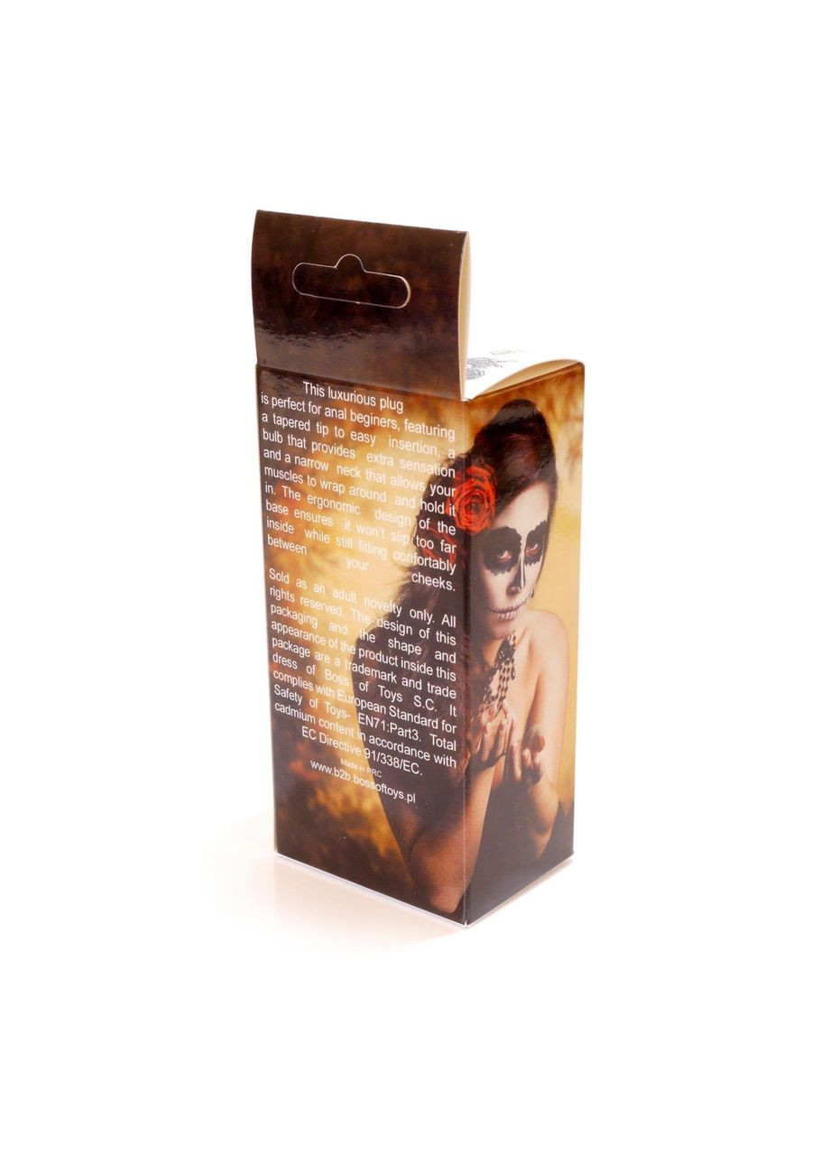 Анальна пробка з кристалом для початківців анальний плаг для новачків з каменем Jewellery Silver Butt Plug Boss (317748009)