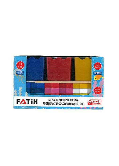 Набір сухих фарб "Акварель", 12 кольорів Fatih (292142094)