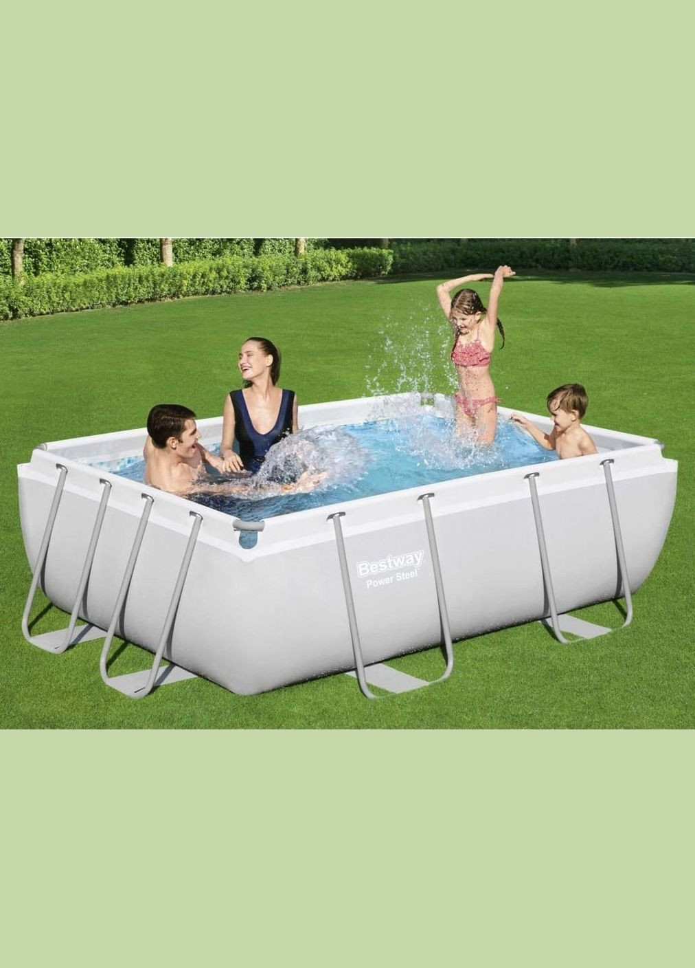 Басейн каркасний прямокутний 4в1 56629, 282 x 196 x 84 см Bestway (329200708)