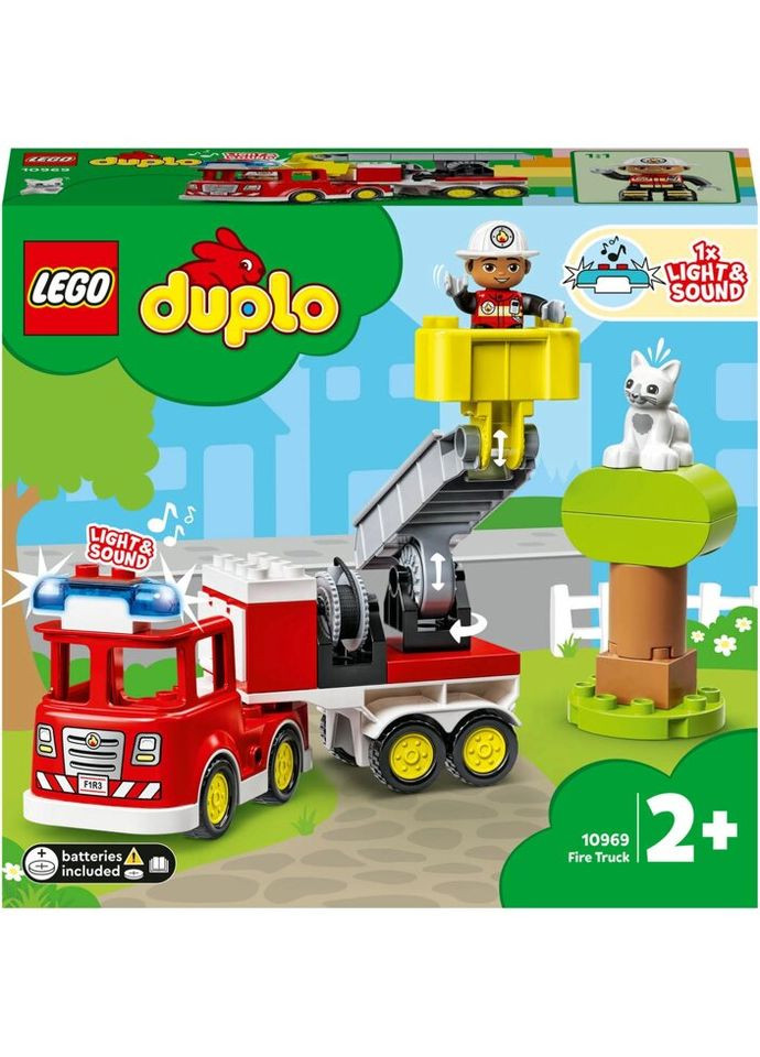 Конструктор DUPLO Town Пожарная машина 21 деталь (10969) Lego (281425793)