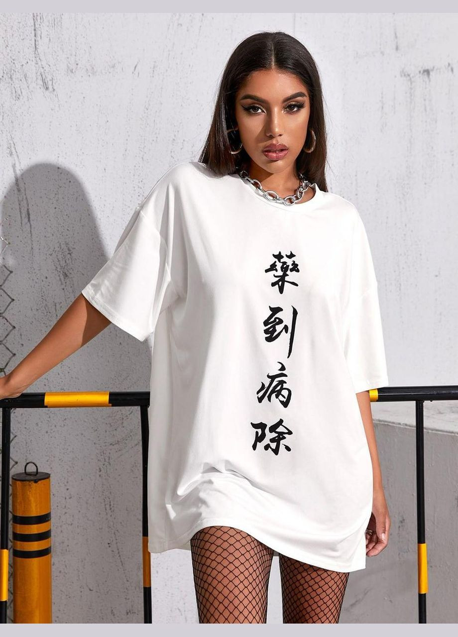 Футболка жіноча з принтом Біла 2664082008 No Brand - (342398405)