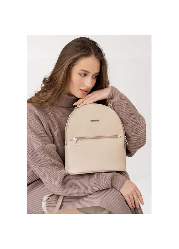 Рюкзачок женский кожаный Kylie светло-бежевый BlankNote (301871597)
