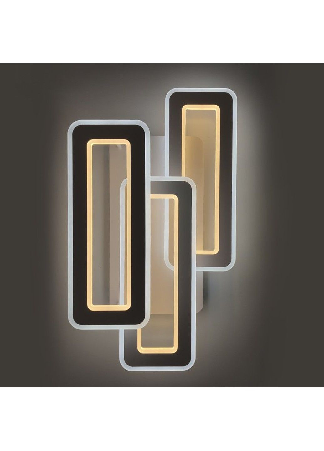 Керована світлодіодна люстра TRIPLEX DOUBLE 110W 3L-APP-650x370x140-WHITE/WHITE-220-IP20 ESLLSE (301020784)