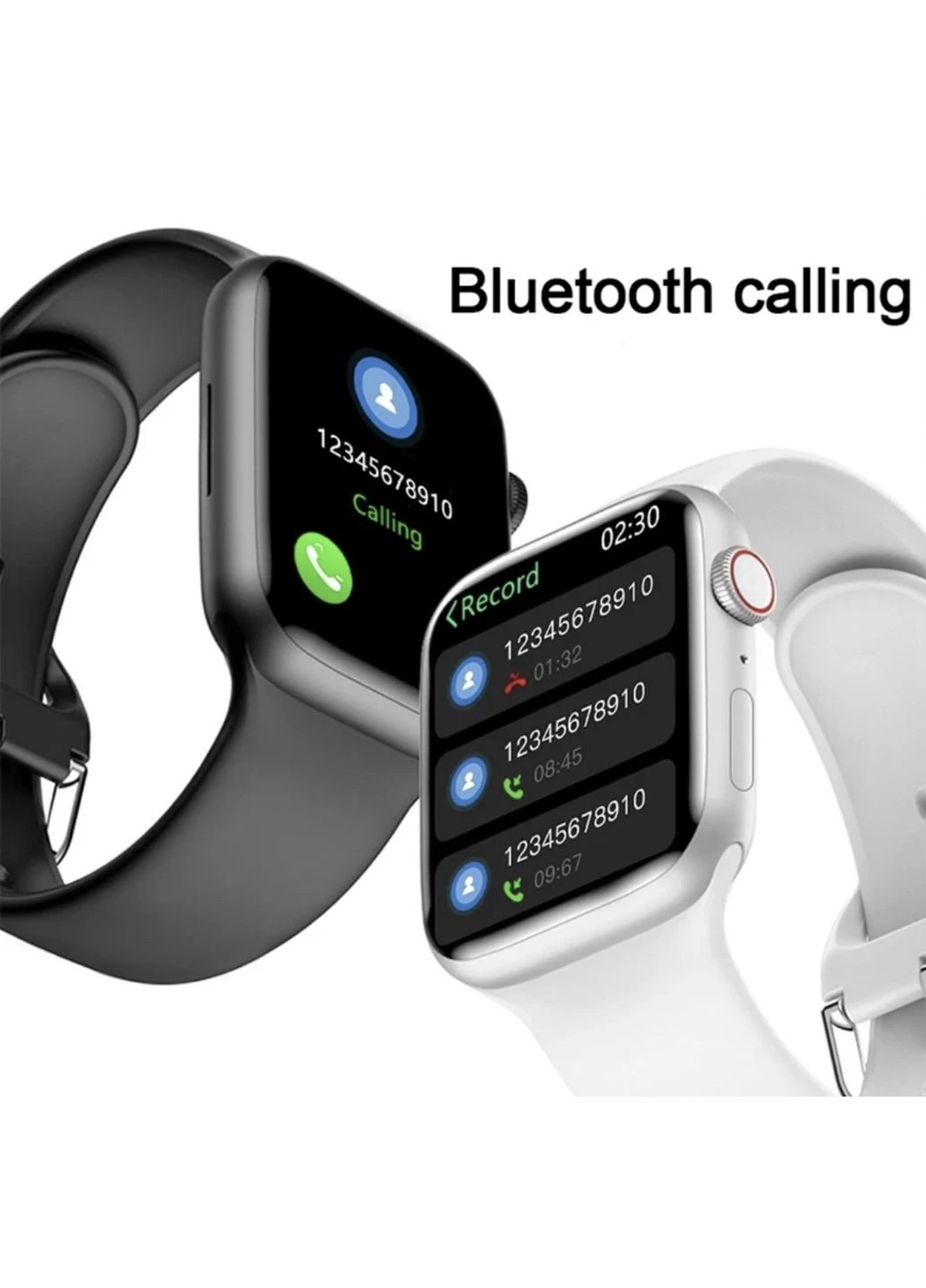 Smart watch 8 розумний годинник білого кольору + ремінець в подарунок OEM (364203459)