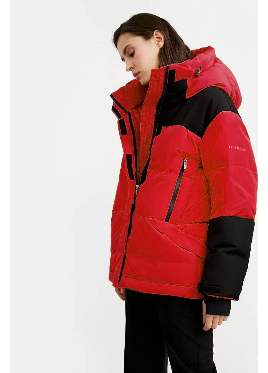 Красный зимний Пуховик Finn Flare