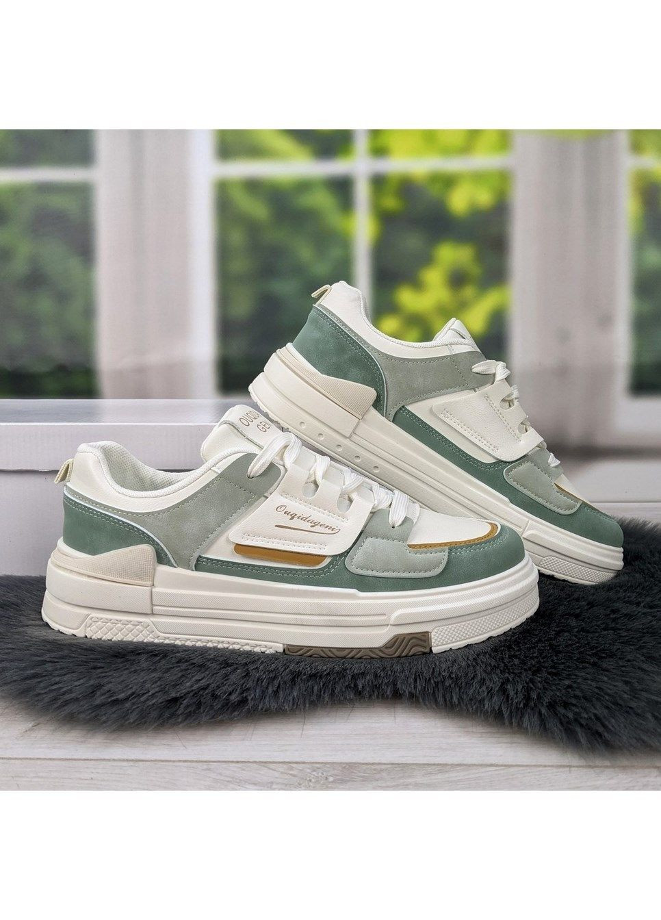 Кросівки жіночі демісезонні еко-шкіра Fashion зелені демісезони (299808473)