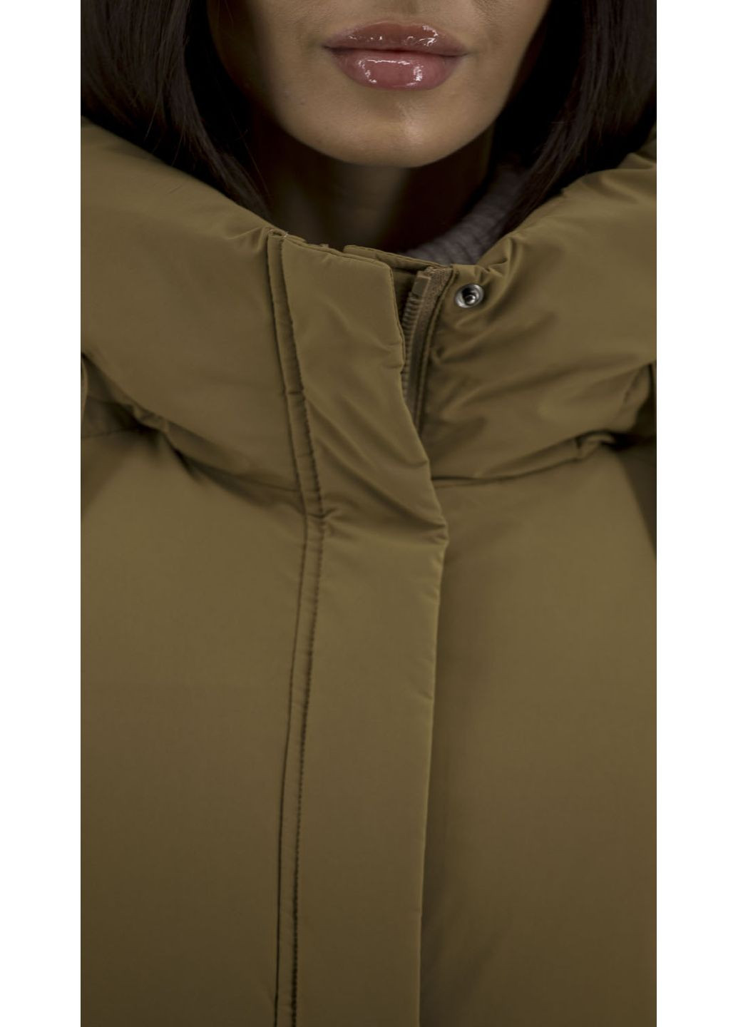 Гірчичний зимній Пуховик No Brand