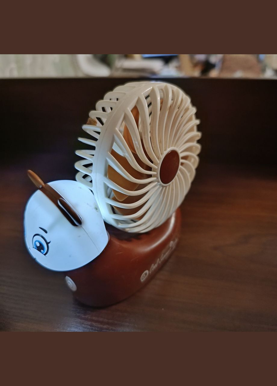Вентилятор Ночник настольный на аккумуляторе Улитка No Brand (342064744)