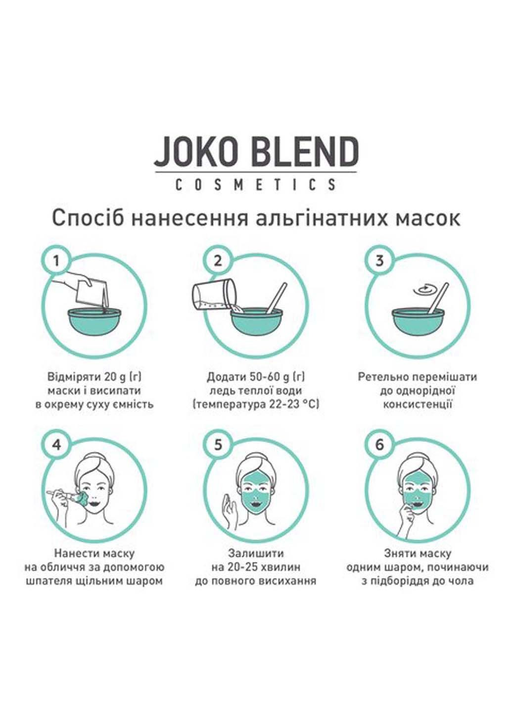 Альгінатна маска навколо очей з пептидами 20 г 4823109400801 Joko Blend (317191785)