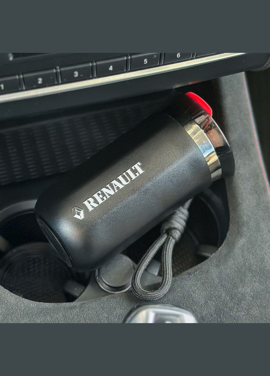 Термо-чашка з логотипом RENAULT 350мл чорна No Brand (345120875)