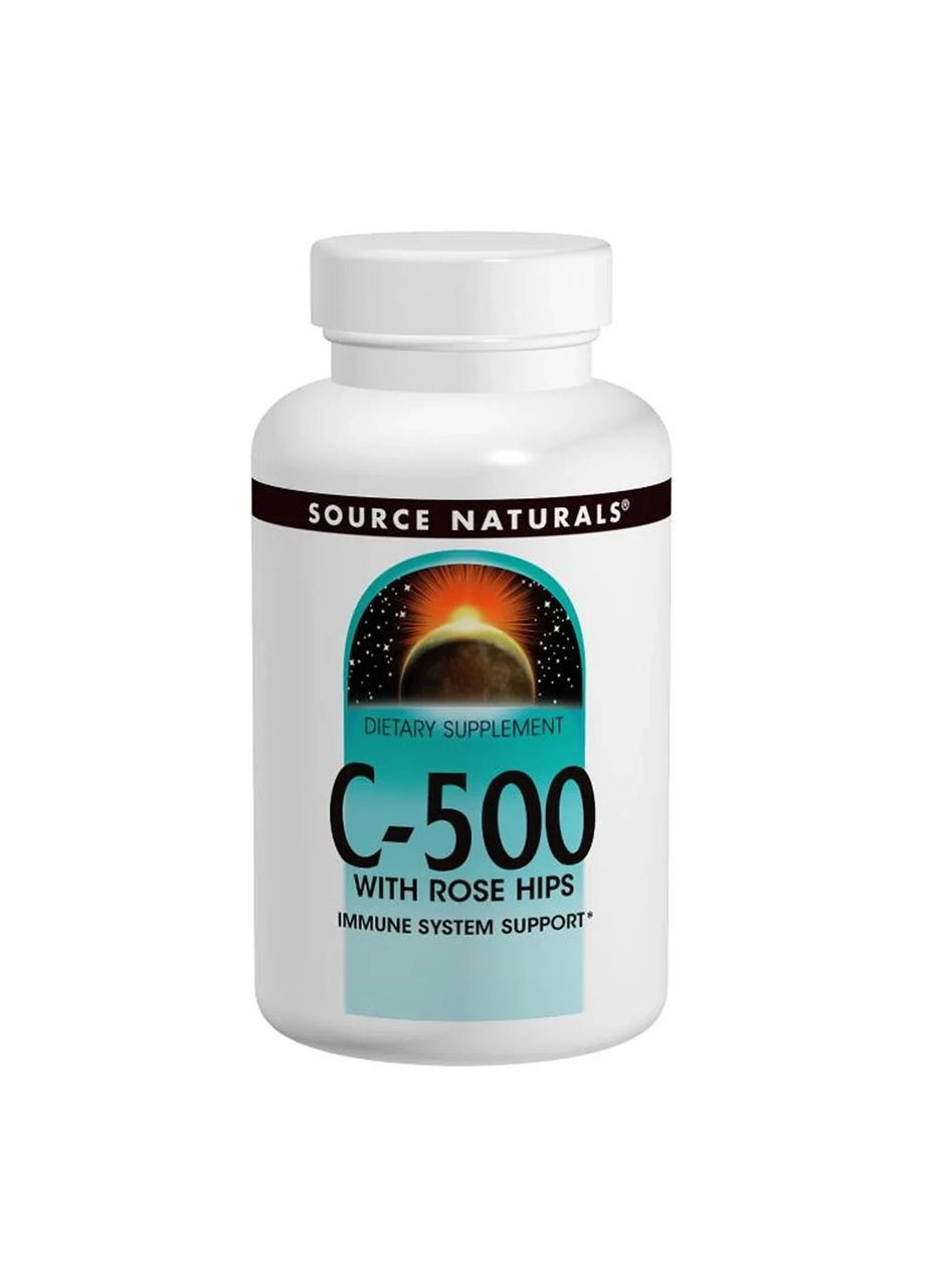 Вітамін С C-500 500 мг, 100 таблеток Source Naturals (361116414)