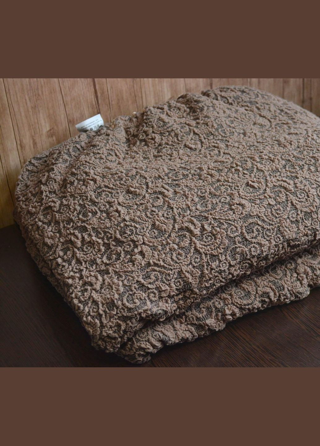 Жакардовий чохол на кутовий диван з кріслом із спідницею Kayra (335426684)