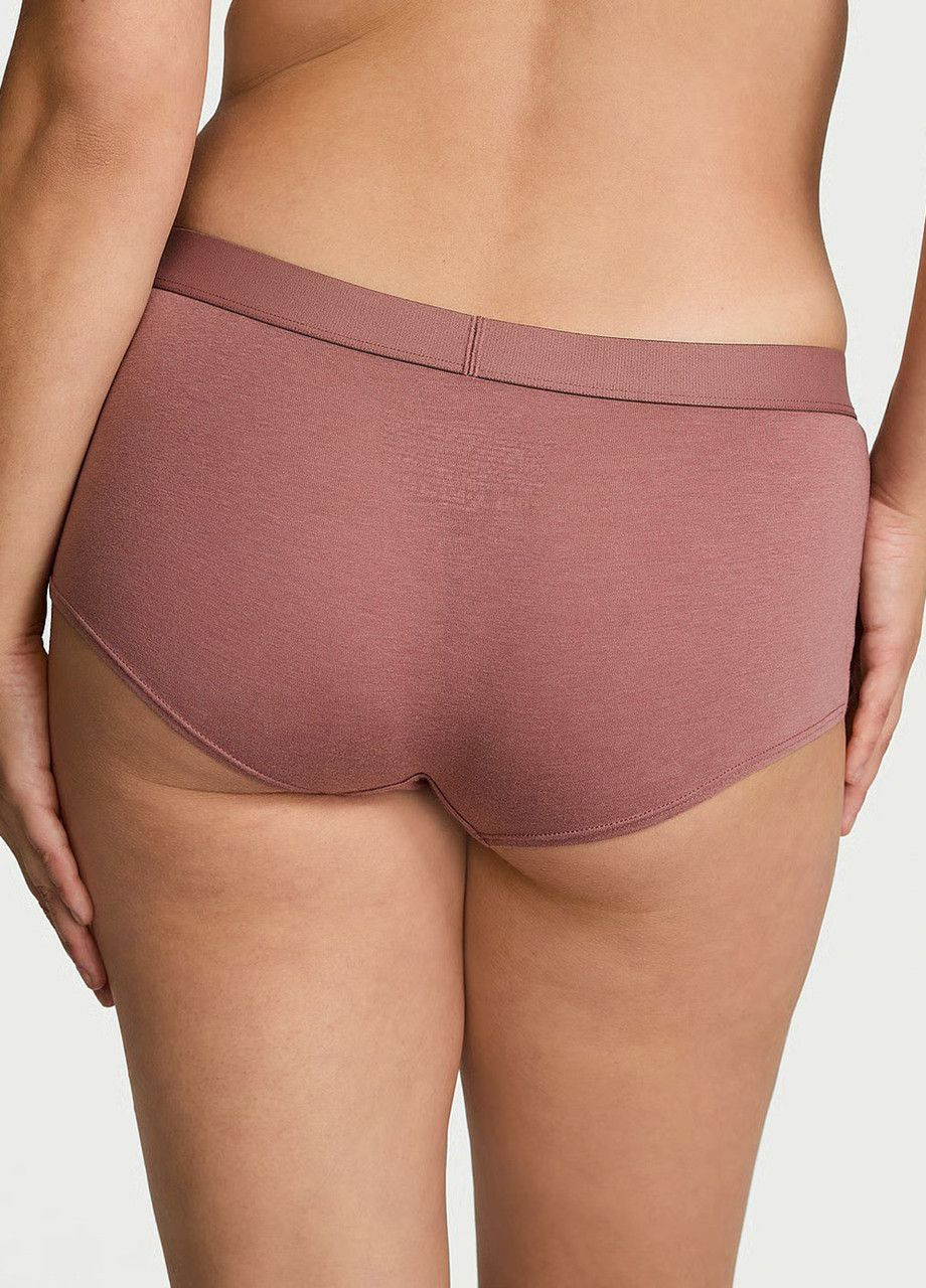 Коричневый демисезонный комплект белья (лиф+трусики шортики) logo shine patch Victoria's Secret