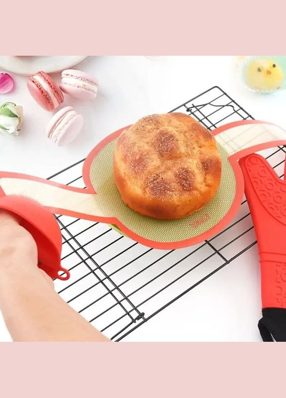 Круглый антипригарный тефлоновый мат для выпечки No Brand (366023703)