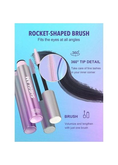 Туш для вій Flutter Wink Volumizing Mascara, 6.3 мл Sheglam (372714023)