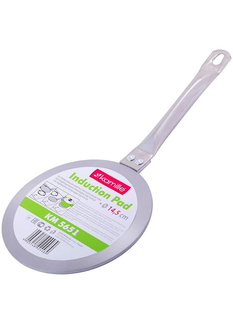 Адаптер для индукционной плиты Ø14.5см из нержавеющей стали (индукционный переходник) Kamille (372175342)