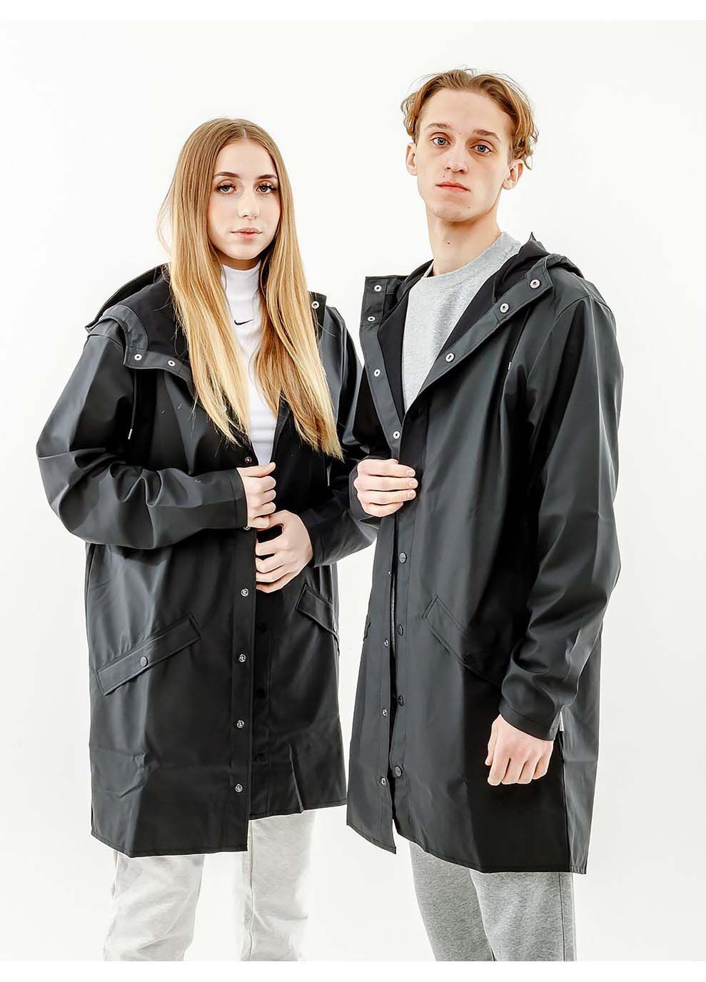 Куртка унісекс Jackets Чорний Rains (367589506)
