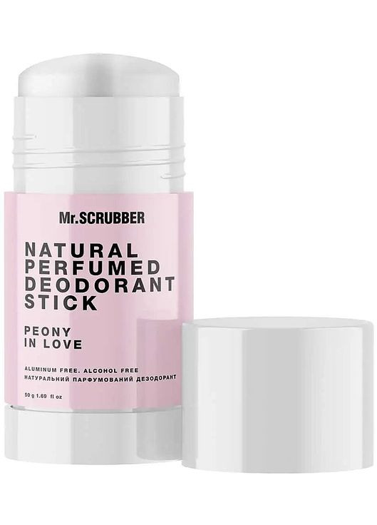 Натуральний парфумований дезодорант "Peony In Lov" Natural Perfumed Deodorant Stick 50g (1096659-86262) Mr. Scrubber (368628251)