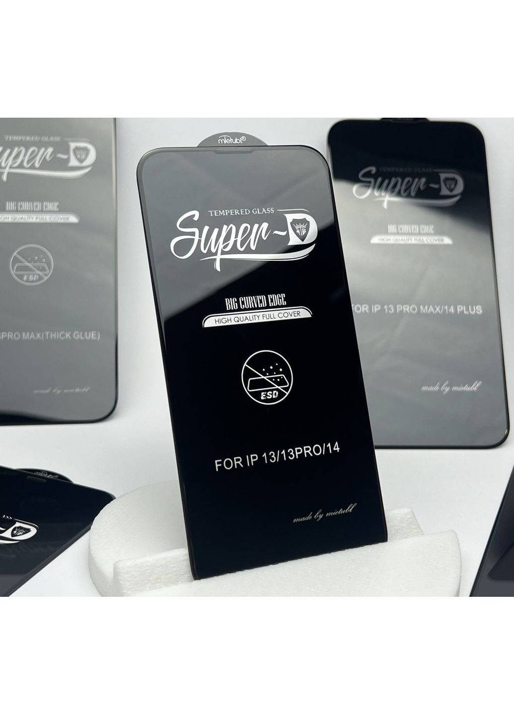 Захисне скло на айфон 13 про Super 5D Antistatic 9H глянцеве для айфон full glue cover No Brand (369137126)