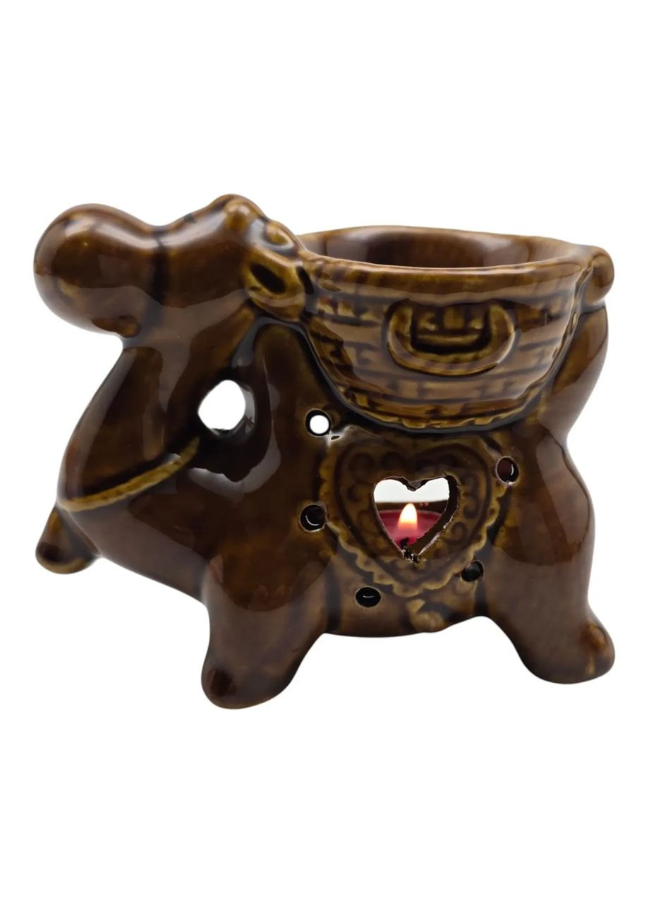 Аромалампа керамическая коричневая "Верблюд" (11х11х6 см) No Brand (365875587)