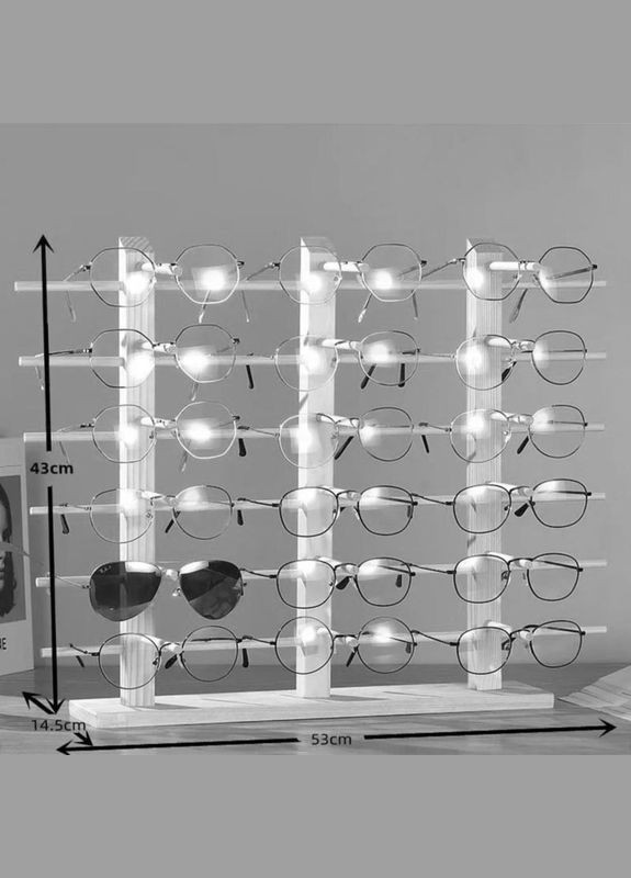 Органайзер для очков из дерева Квариати 6 шафран (ОЧК-601306) No Brand (328072740)