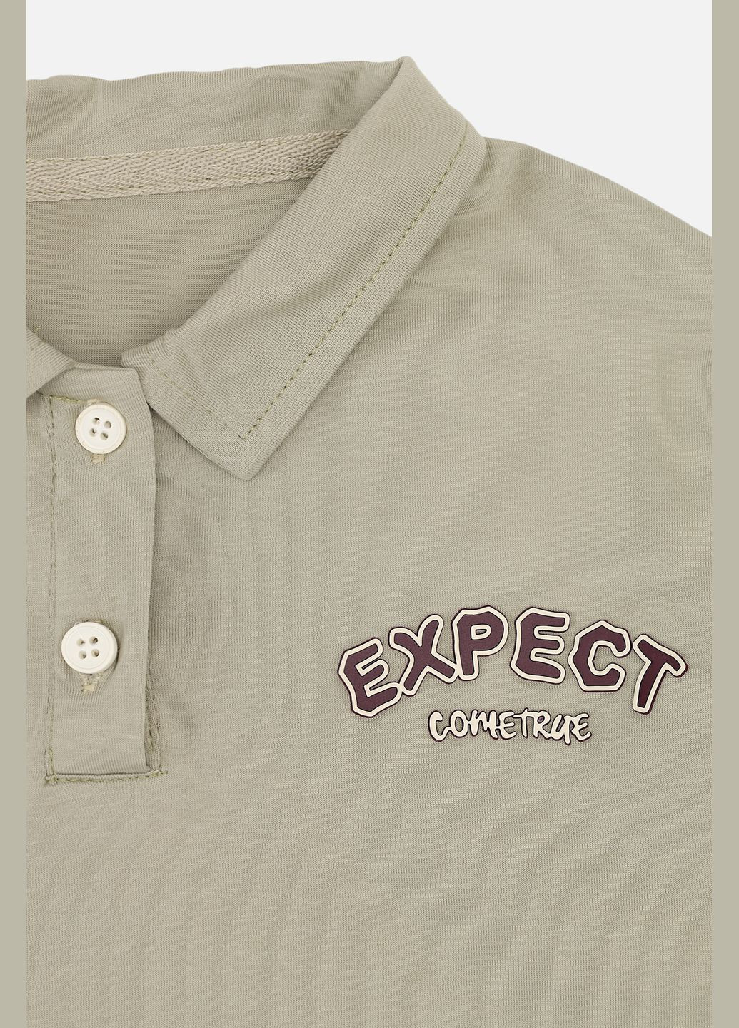 Футболка-поло з коротким рукавом для хлопчика колір хакі ЦБ-00270019 No Brand (326966071)