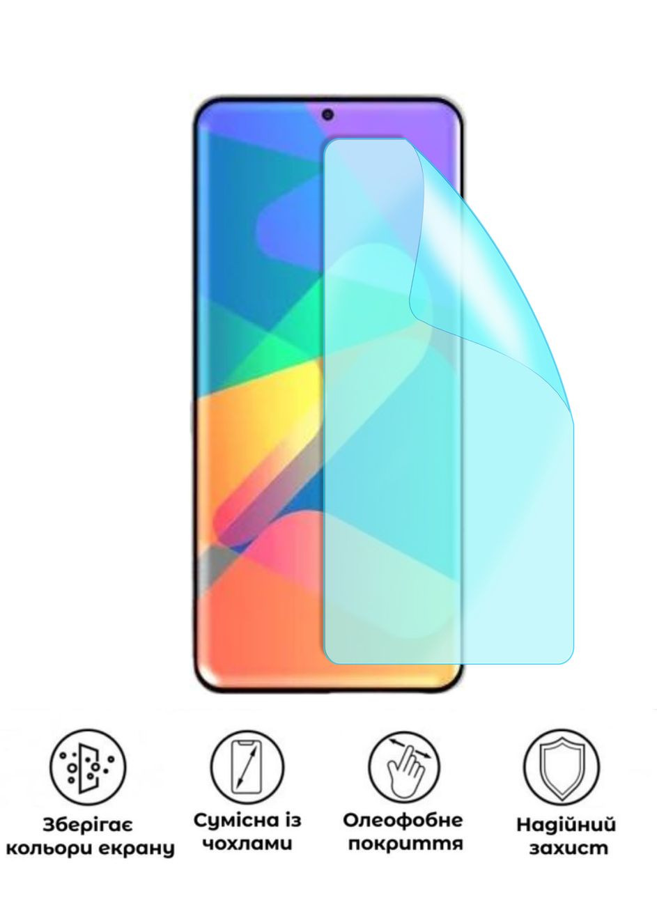 Захисна гідрогелева глянцева плівка Grade A на екран смартфона Lava Bold No Brand (372583227)