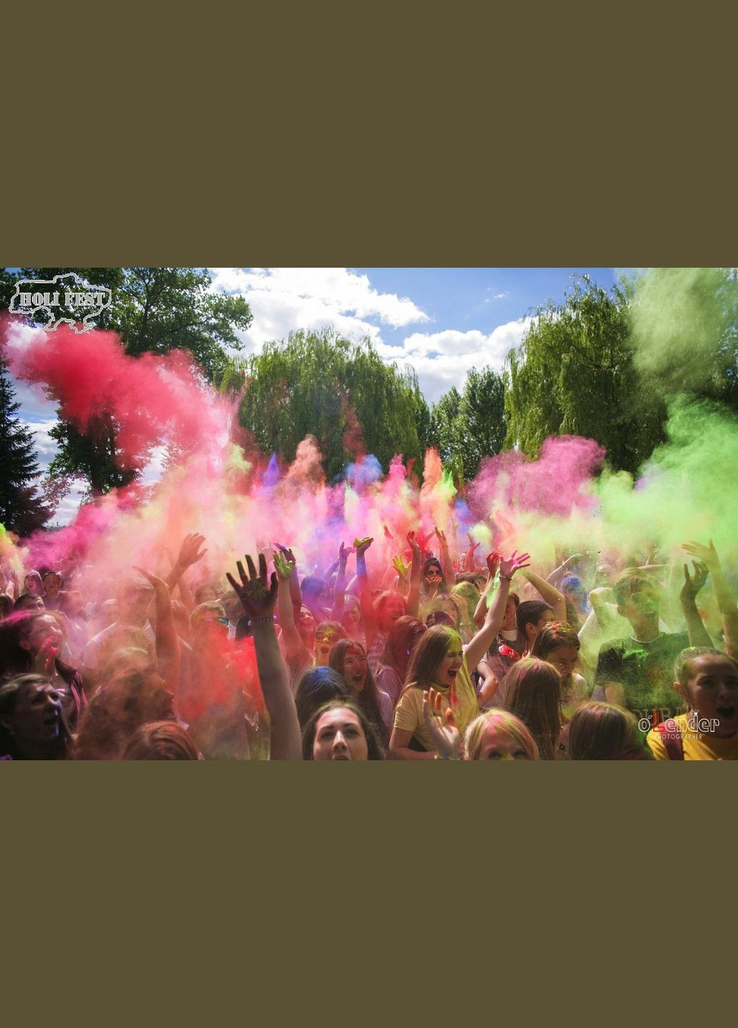 Фарба Холі (Гулал), Фарби Холі, набір 15 пакетів, пакети 50 грам, Holi Fest No Brand (331738691)