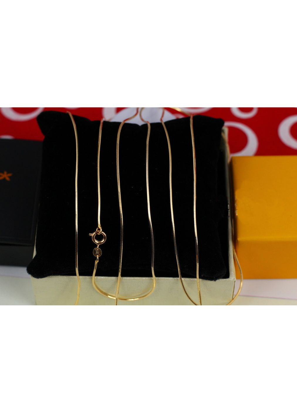 Цепь жгут 60 см 1 мм золотистый love-shopping Xuping Jewelry (355800797)