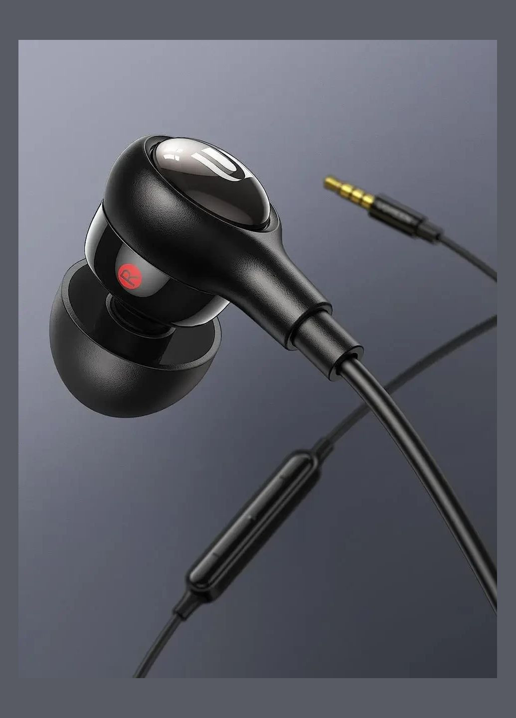 Навушники HiTune чорні, дротові 3.5 мм EP103 Ugreen (325700204)