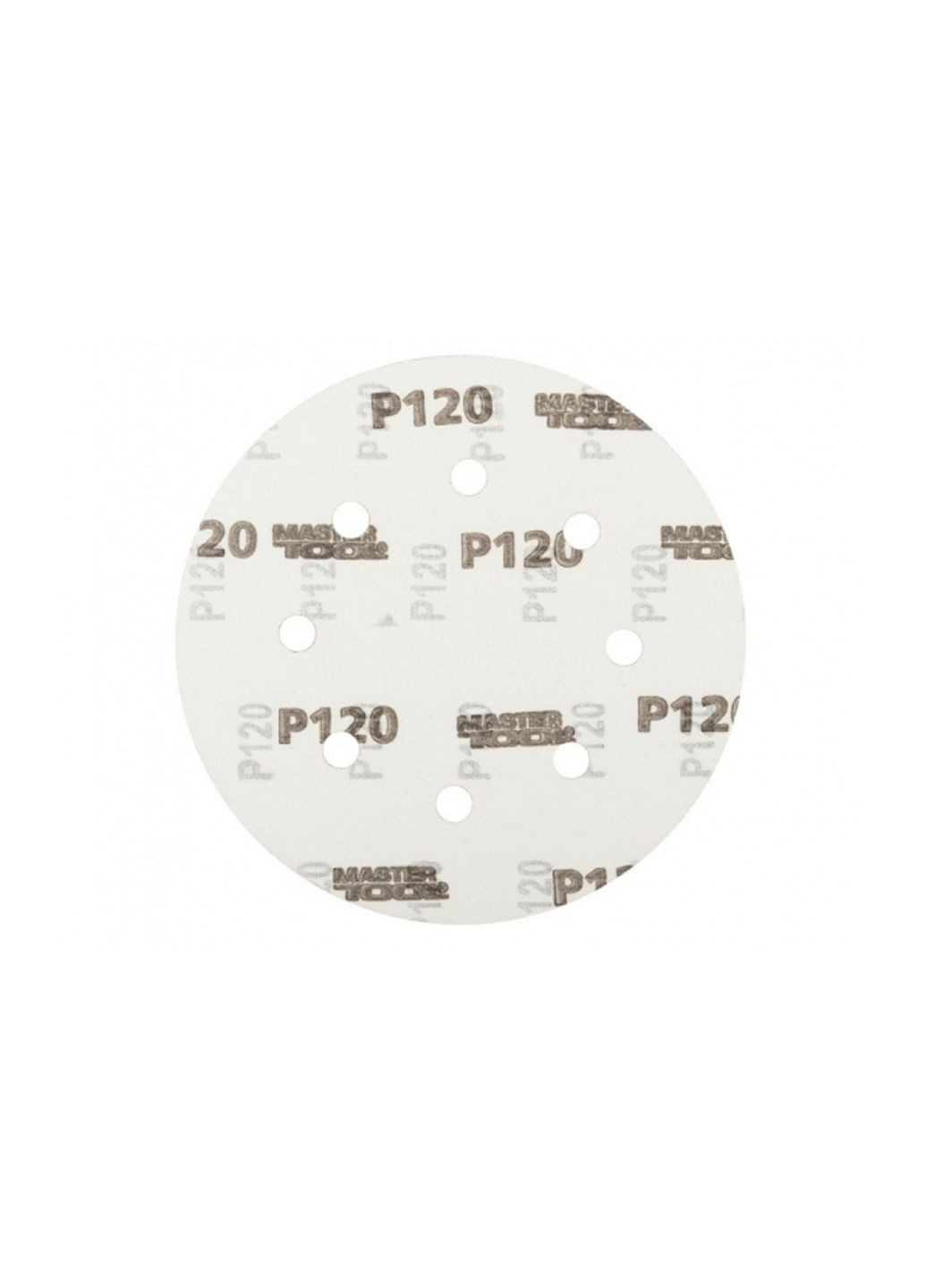 Круглий шліфувальний лист Р120 для ексцентрикових шліфмашок для дерева та металу 180 мм (5 шт.) Mastertool (332203969)