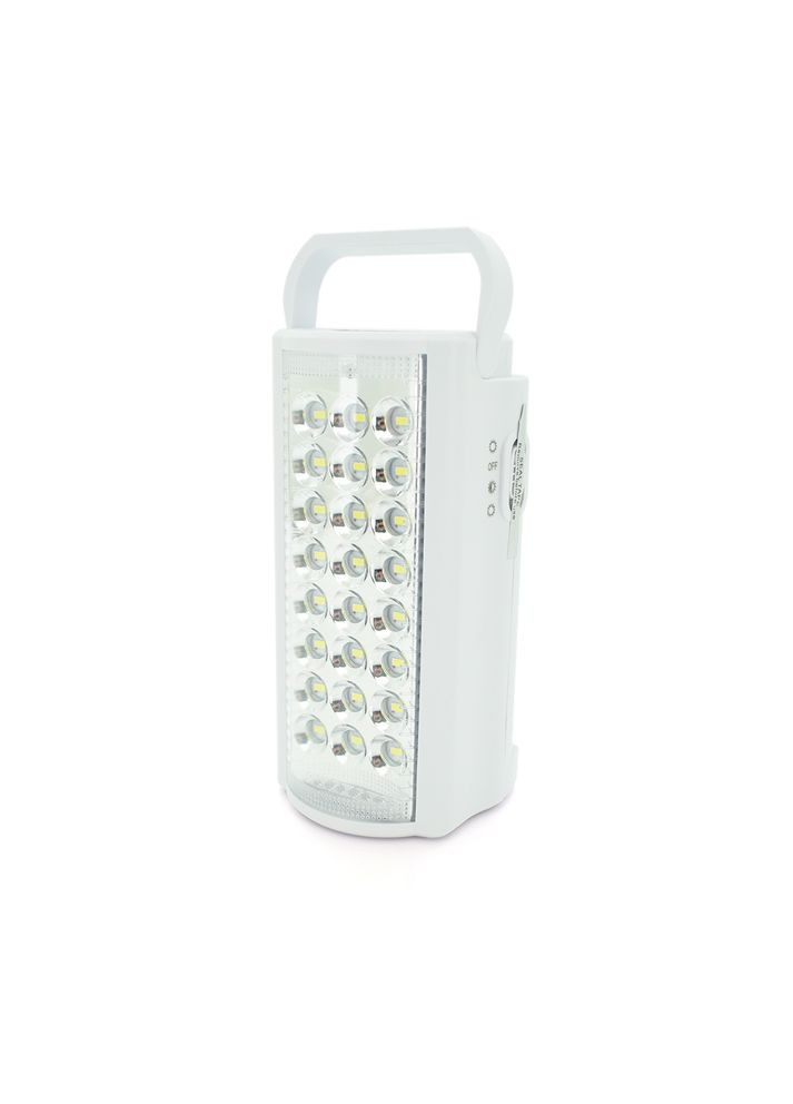 Фонарь переносной ALMANA DL2424LED, 2 режима (16+8Led), встроенный аккум, корпус пластмасс, кабель 220В, White/Red, Box Almina (315503833)