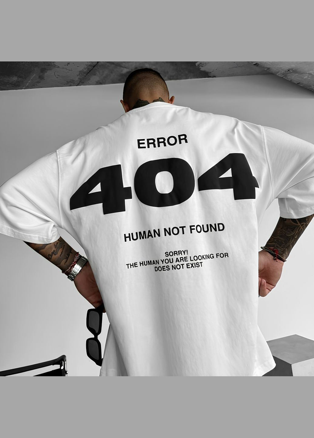 Комбинированная футболка с дтф принтом оверсайз мужская женская стильная No Brand