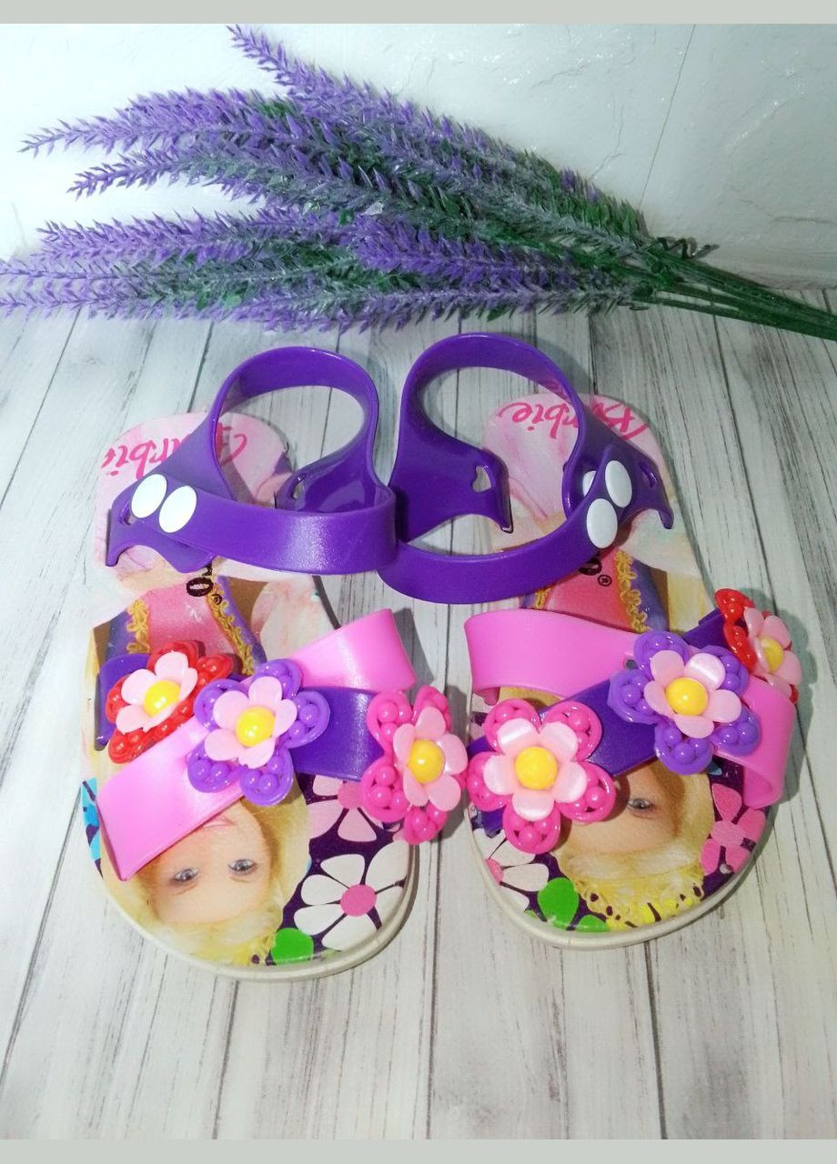 Фиолетовые детские босоножки для девочек No Brand