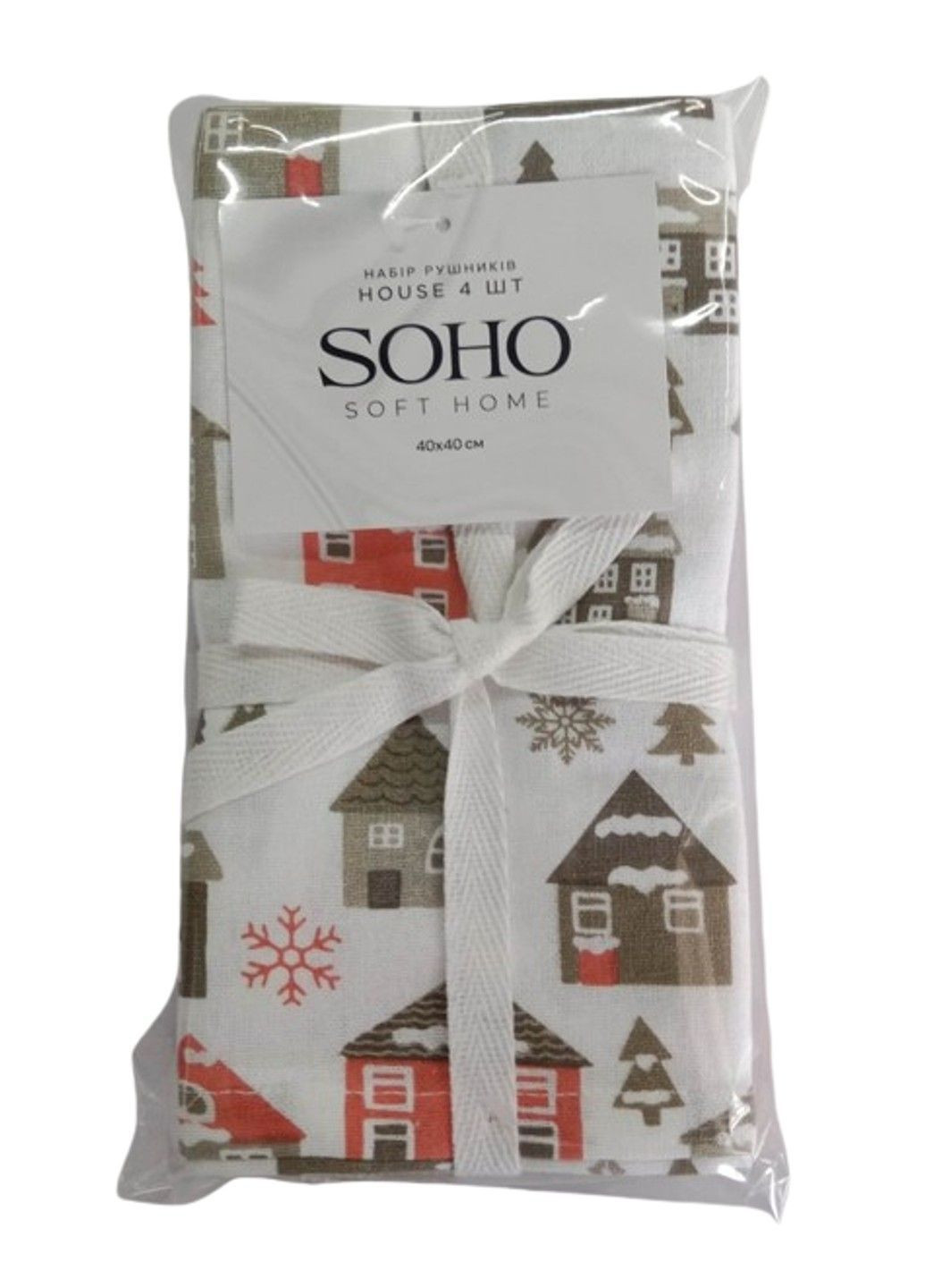 Кухонний текстиль Наб. руш. 40*40см бавовна 100% House 4 шт. Soho (365275790)