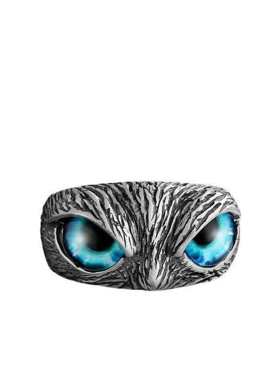 Женское кольцо Новая Сова 2 с синими глазами No Brand (276195300)