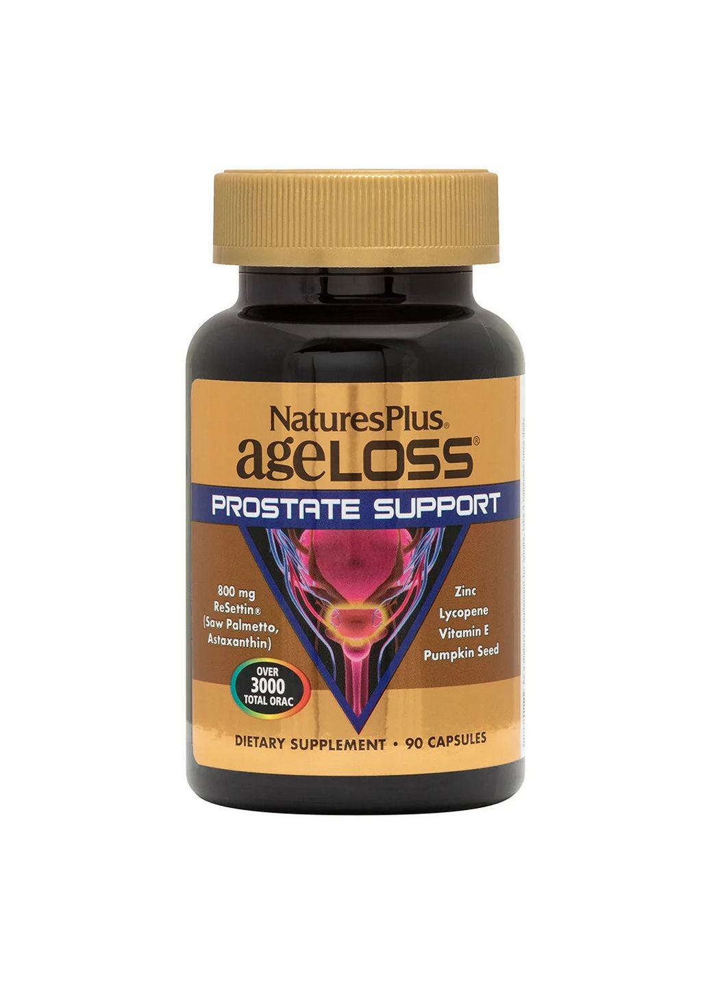Натуральна добавка AgeLoss Prostate Support, 90 капсул Natures Plus (293418899)