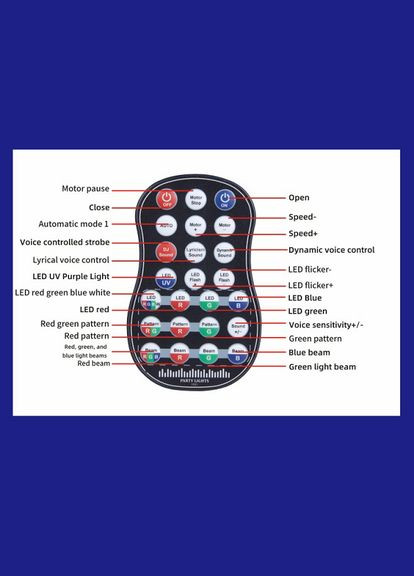 DJ-537 LED, 4v1, полноценная RGB, стробоскоп, УФ эффекты, светомузыка с пультом, лазерный диск проектор 360° Energolux (315721952)