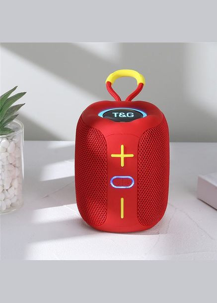 Портативна Bluetooth-колонка TG658 8W з RGB-підсвіткою, колонка для вечірки. Колір: червоний T&G (297442975)