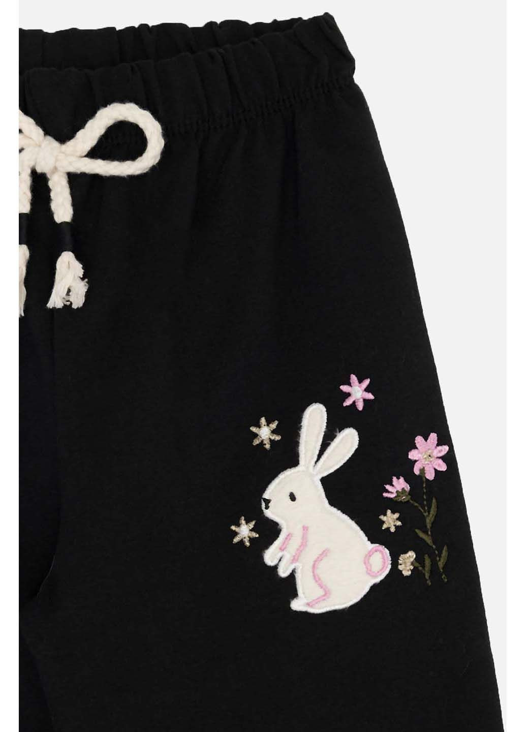 Черные спортивные демисезонные брюки Timi Kids