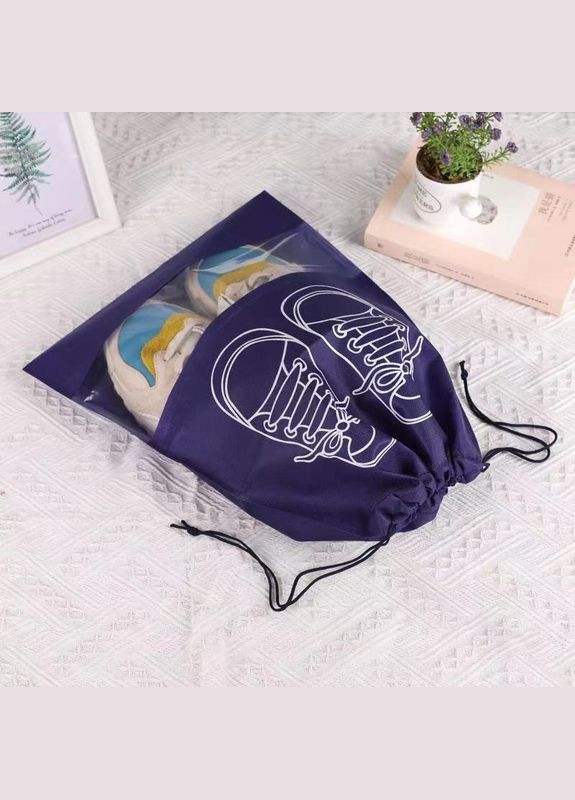 Зручна сумка для взуття 27х36см темно-синя (OK0028_3) No Brand (315922556)