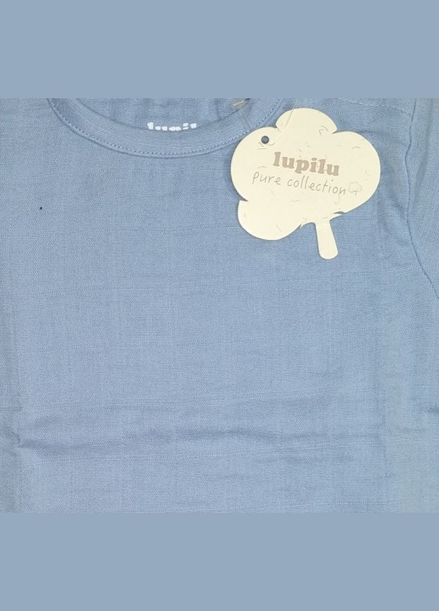Боді бавовняний для хлопчика 296323 блакитний Lupilu (282969632)