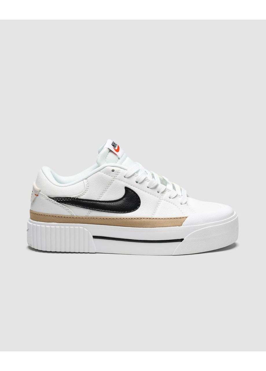Кроссовки Nike Lift Black No Brand Court Legacy белые демисезоны (367103551)